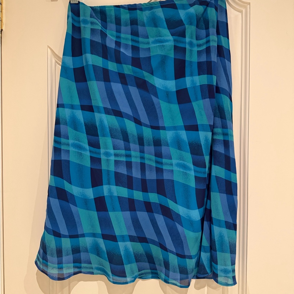 Blue Plaid Women's Skirt